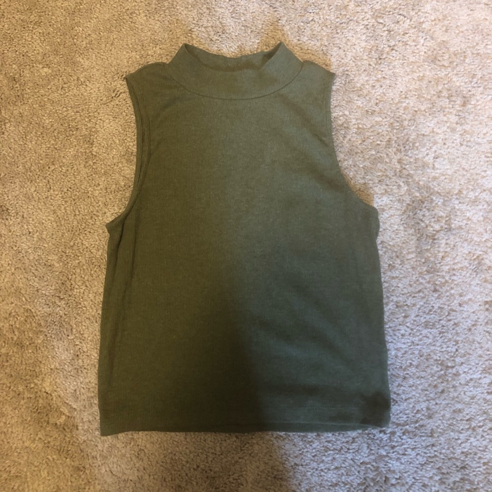 Olive Crop Top